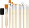 Paint Brush Set,35Pcs Paint Brushes Value Pack, Includes 33 Different Types of Brushes,1 Paint Brush,1 Sponge,Easy to Clean for Washable Paint Acrylic